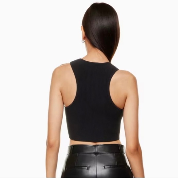 Babaton Cropped Racer Back Sculpt Tank - Picture 4 of 6